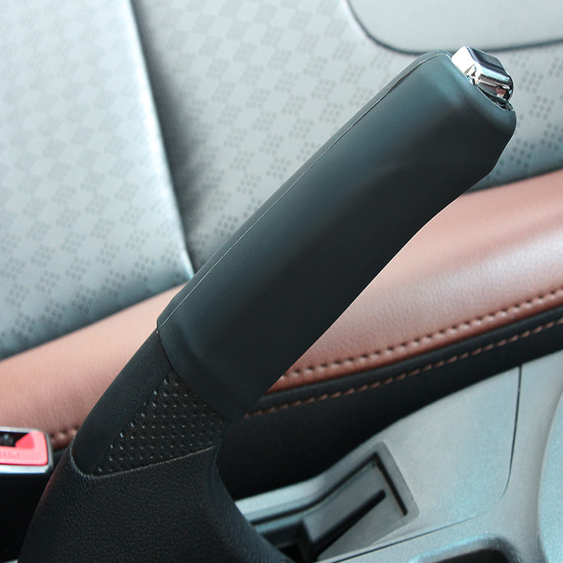 Universel bil håndbremse ærme håndbremsesæt silikone gel cover anti-slip auto parkeringsbremse
