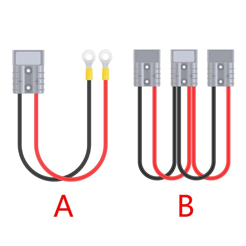 Electric Forklift Charger Charging Plug Line with O Ring Connector 50A 10AWG