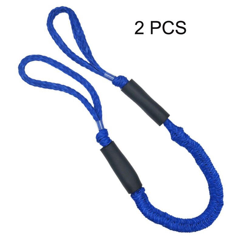 Strong Endurance Kayak Accessories Boating Ropes Mooring Ropes For Rafting Motor Boat Kayak Pontoon Rowing Boat Accessories: 2 PCS Blue