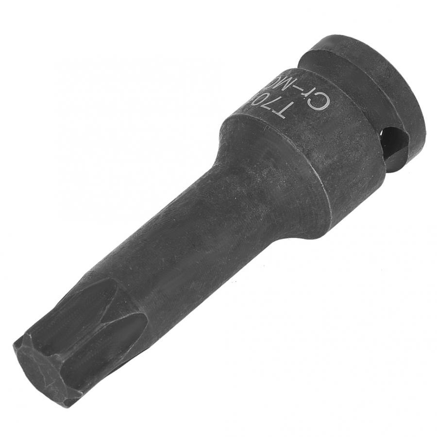 1Pcs T50/T60/T70/T80/T90 1/2in Hex Screwdriver Socket Adaptor Star Head Drive Air Impact Wrench Bit Socket Auto Car Repair Tools