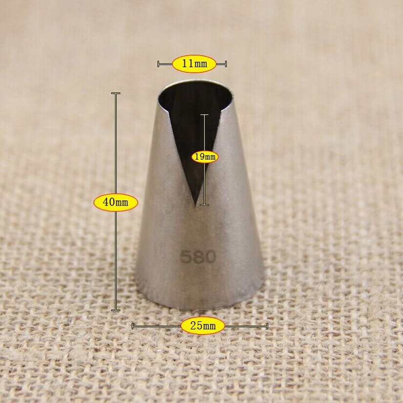 580 # Ruche Tips Rvs Icing Piping Nozzles Cake Decorating Pastry Tip Sets Cupcake Gereedschap Bakvormen