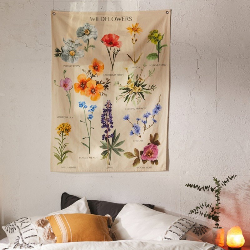 Muur Opknoping Bloemen Gedrukt Tapestry Thuis Vierkante Strand Handdoeken Europese En Amerikaanse Strand Matten Kleurrijke Ins Woondecoratie