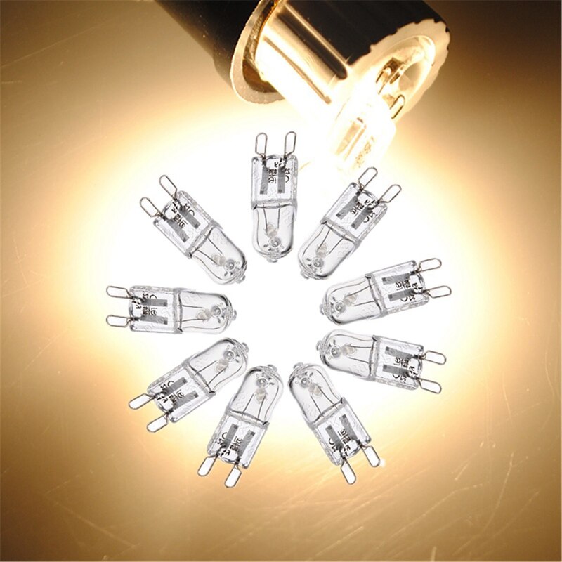 mini 40w g9 utgangspunkt halogen lyspære kapsel klar halogen lampe varm hvit belysning søkelyset lysekrone erstatte 220v