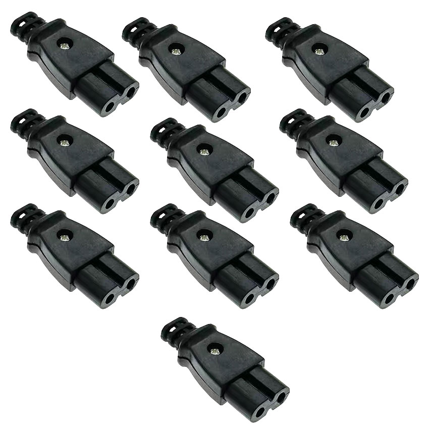 5/10 stuks  c8 mannelijke stopcontacten  c7 vrouwelijke stekkers stopcontact ingebouwde elektrische connector connector 35mm*15mm ac 2.5a 5a 250v: Lavendel