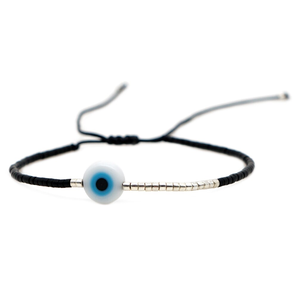 Miyuki Bracelet Men Evil Eye Bracelets For Women Boho Jewelry Bohemian Pulseras Mujer Moda Adjustable Handmade Rope: A