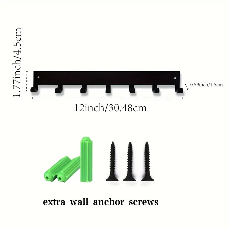 Portallaves de Metal, ganchos de pared para el hogar, organizador de puerta, entrada, pasillo, cocina, pared, decoración de dormitorio, estante con 7/9 ganchos