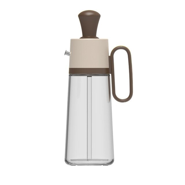 Compte-gouttes en Silicone 2 en 1, doseur d'huile, bouteille distributeur, cuisson, barbecue, vinaigre, dinde, pinceaux à pâtisserie: Brown