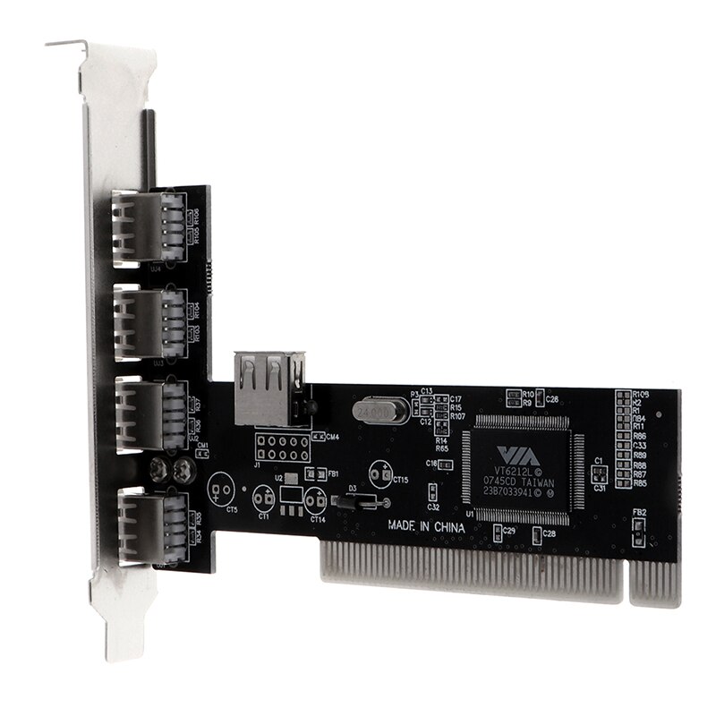 Usb 2.0 4 Port 480Mbps High Speed Via Hub Pci Controller Card Adapter Pci Kaarten