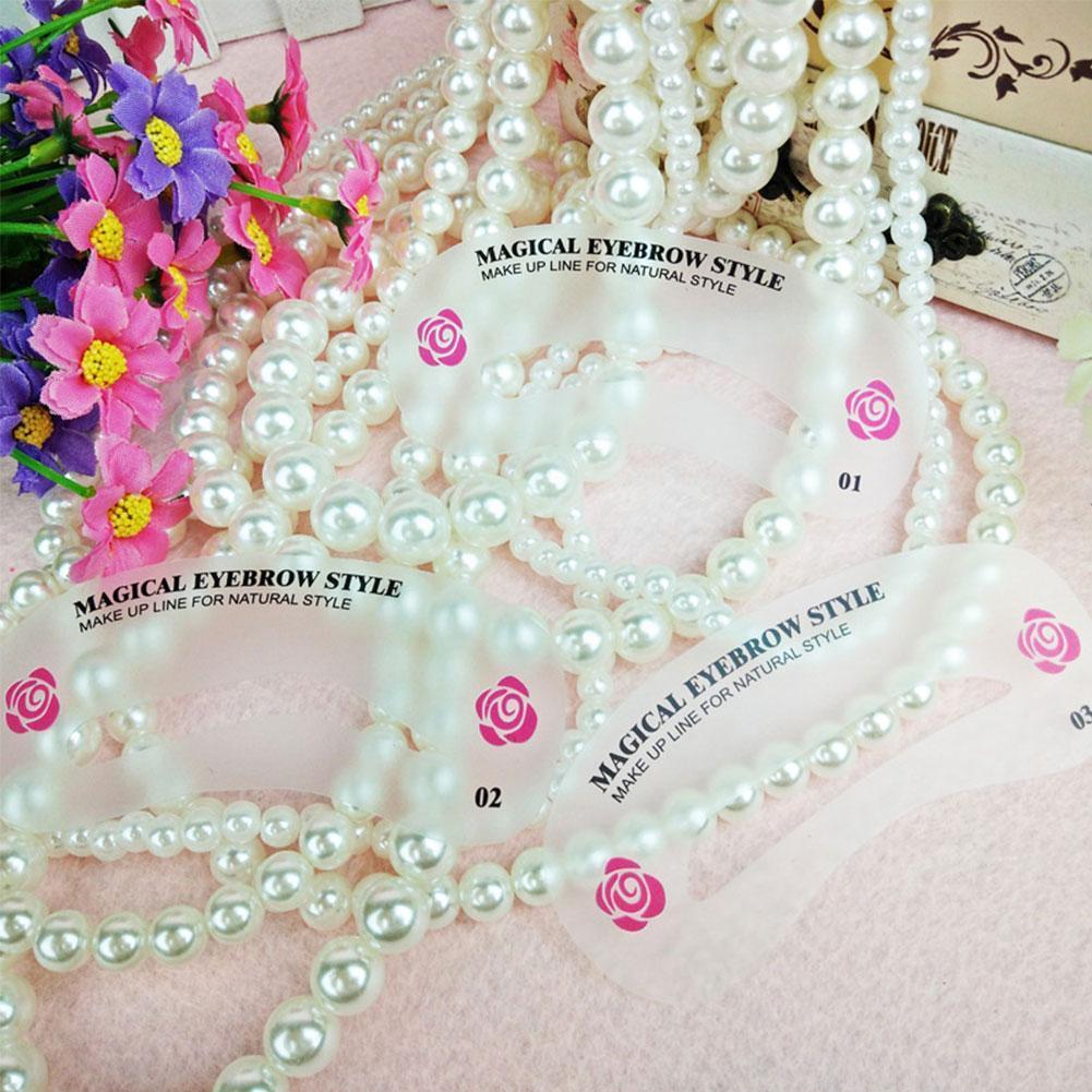 Conjunto de tarjeta para cejas, herramienta para cejas, conjunto de plantillas de ayuda reutilizables, belleza, 24 unidades, D6F6