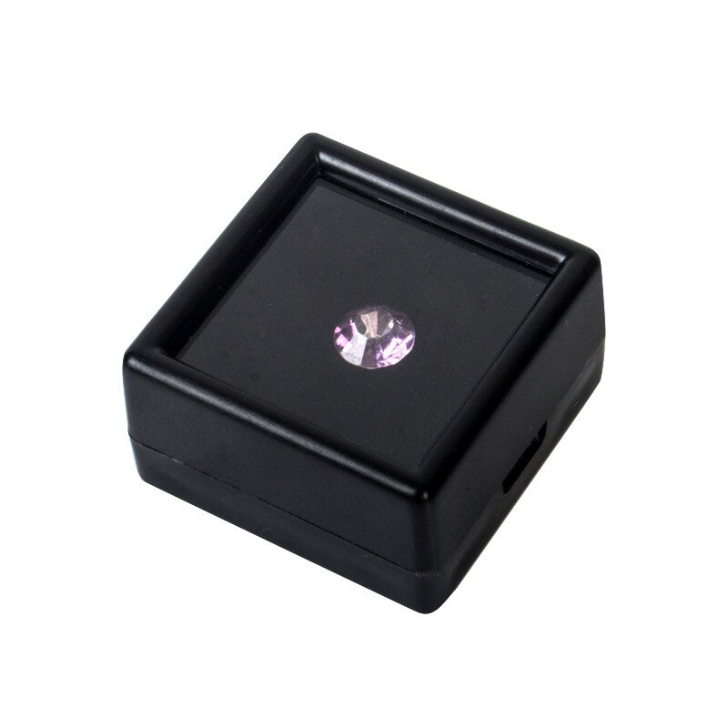 Plastic edelsteendoos vierkante losse diamant verpakkingsdoos edelsteendoos kralen hanger organizer sieradendoos 5 stuks/partij: Helemaal zwart / 66cm