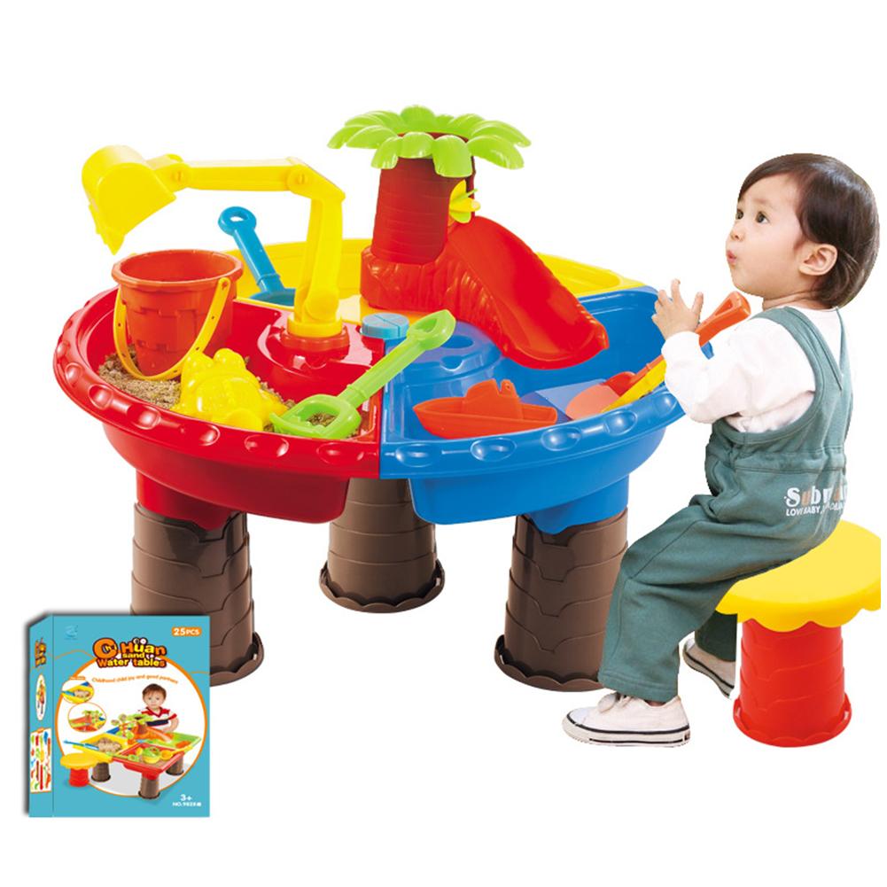 Table de plage et d&#39;eau pour enfants, ensemble de jeu pour creuser du sable, pour la piscine, coffret