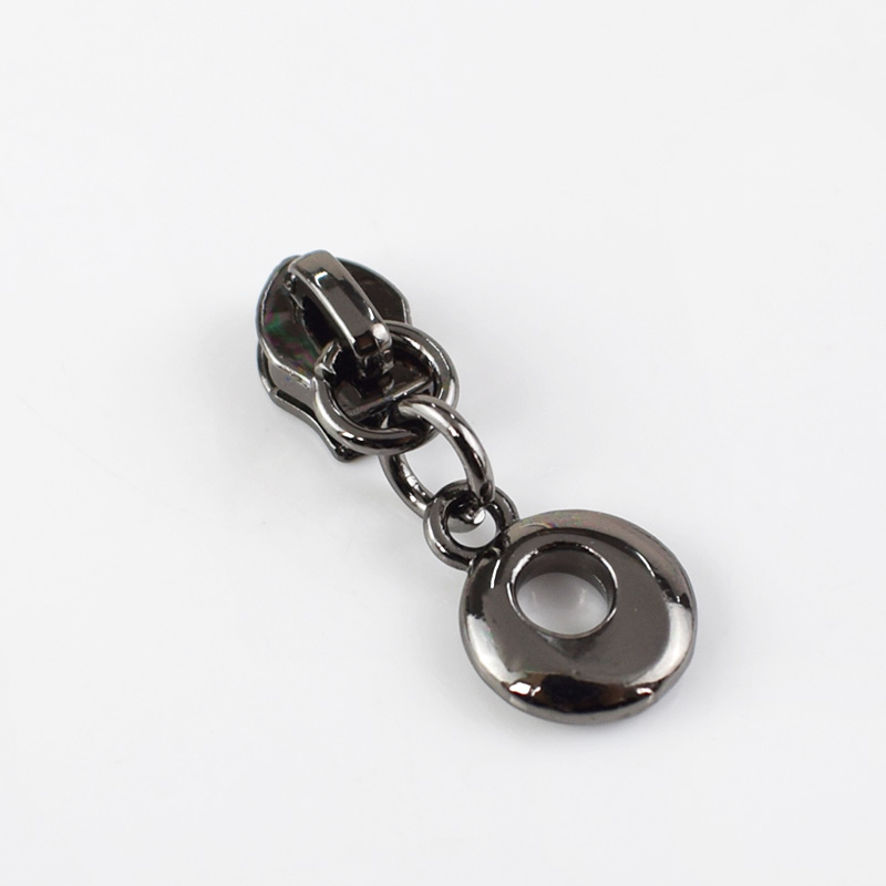 50 st 3#  o ringar metall blixtlås för nylon dragkedjor gör det själv handgjorda kläder plagg zip reparation kit väska tillbehör: Pistol svart