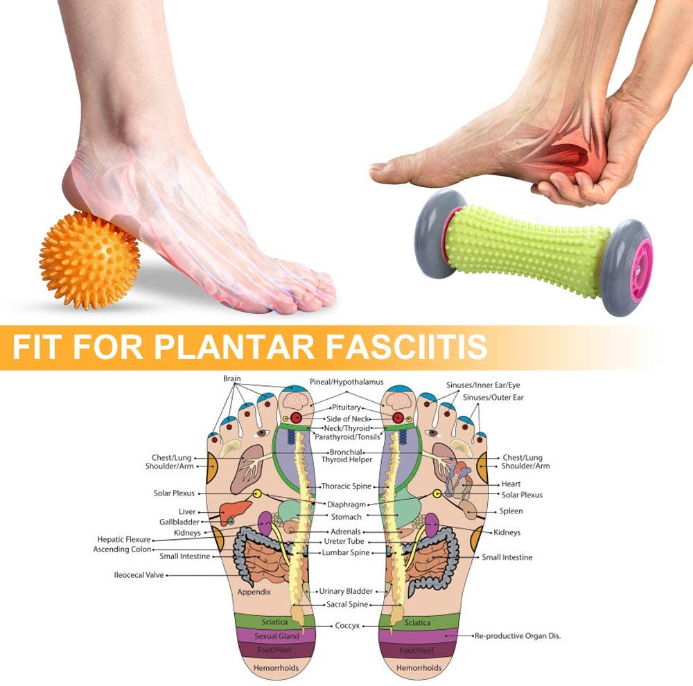 Fuß Massage Rolle Yoga Ball Sowohl Massage Rolle Linderung Plantarfasziitis Pvc Pelotas Fitness