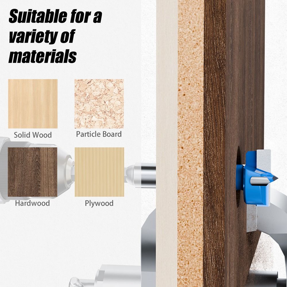 Broca de repuesto Forstner de 15-32mm, broca con punta de carburo para madera dura, juego de sierra de agujero, bisagra para carpintería, Kits de herramientas