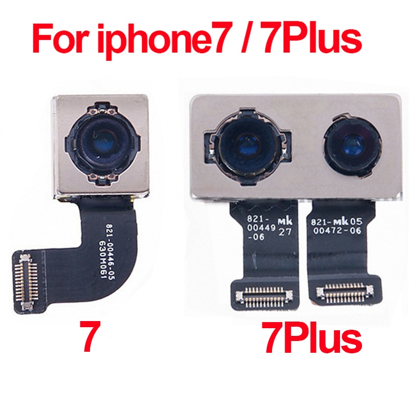 IPhone 7 için orijinal artı geri arka kamera Flex kablo şerit ana kamera modülü için yedek parçalar iphone 7 7 artı 6 6S artı