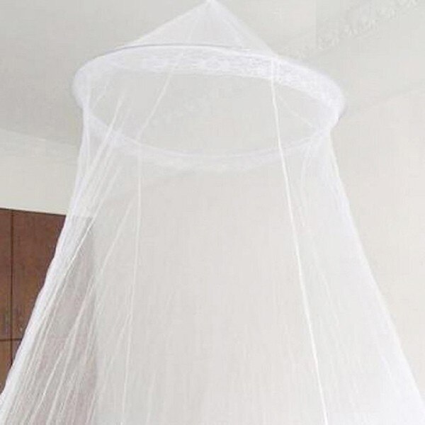 Summer Baby Crib Mosquito Net Infant Care Insect Fly Canopy Netting Dome Mosquit Cover Baby Protect: White