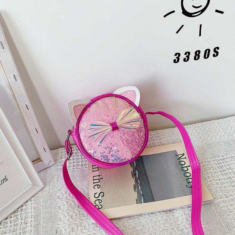 freundlicher Mini Handtasche Nette Bogen Umhängetaschen für freundlicher Kleinen Münzfach Kawaii Baby Mädchen Kupplung Geldbörse: Rose