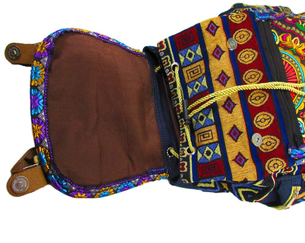 Tribal Vintage Hmong Thaise Indiase Etnische Boho hippie etnische tas, rugzak rugzak tas SYS-174