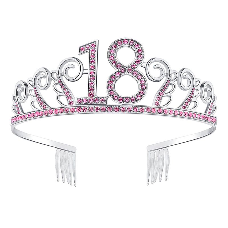 Brudkrona Strass - Högkvalitativ Tiara för 18-årskalas och Bröllop