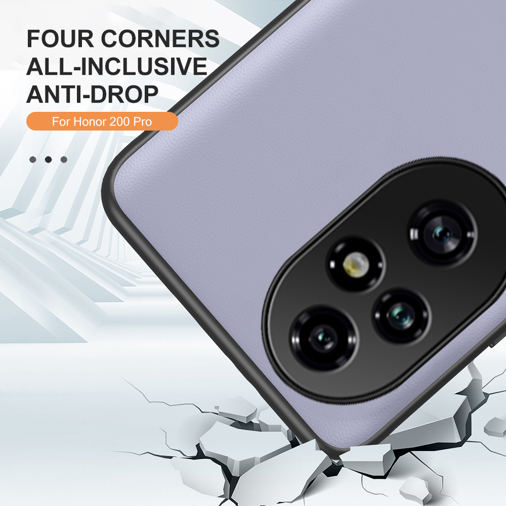 Honor200 Pro étui en cuir antichoc protecteur couverture de téléphone pour Honor 200 Lite Pro Honar 200Pro cadre en Silicone souple coque Fundas