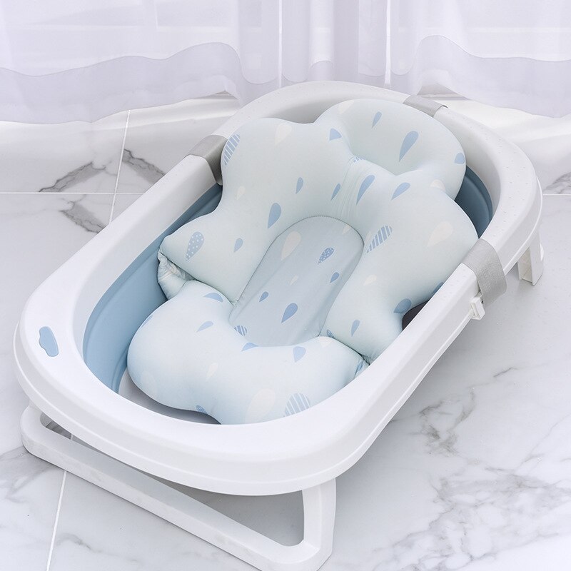 Baby Bad Ondersteuning Pad Pasgeboren Comfortabele Zachte Douchestoel Anti-Slip Veiligheid Kussen Peuter Bad Net Kinderen levert