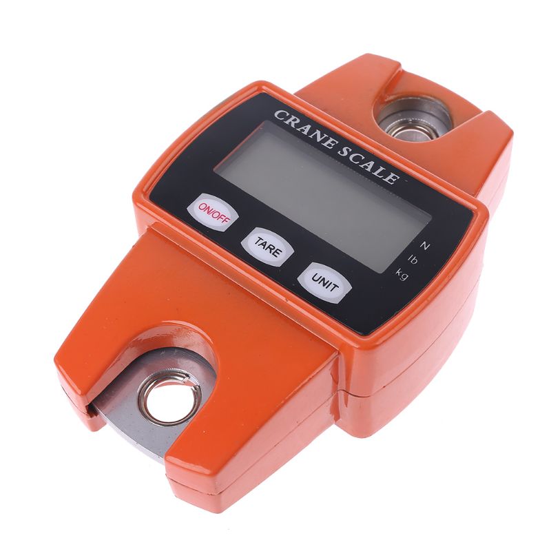 Electric Hook Scale Hanging Digital Balance Scale With Dismountable S-Hook Pounds Kg Unit For Weighing Luggages Vertically Heavy