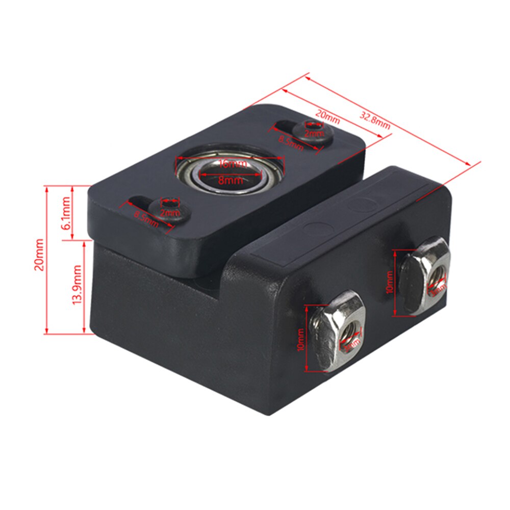 Z Axis Lead screw Fixing Block Top Mount For CR-10 Ender-3 Pro 3D Printer Z-Rod Bearing Holder