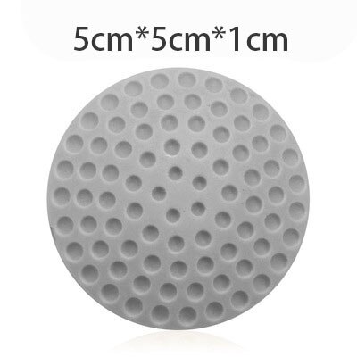 3Pcs Door Stopper Silicon Soft Door Cushion Protection Pad Rubber Silicone Stopper Door Mute Stickers Hardware Bumper Wall Mat: 5 cm Gray
