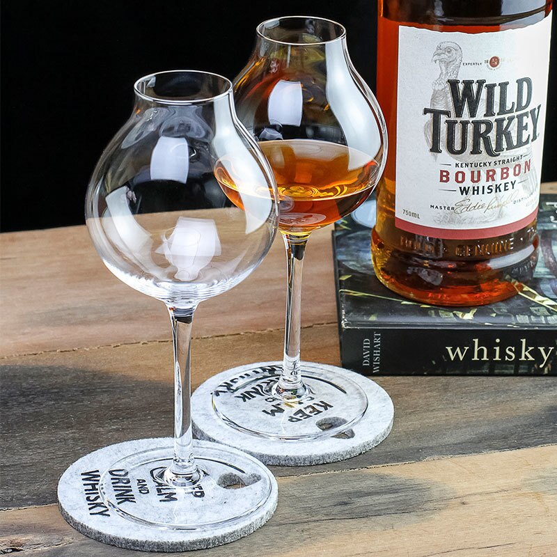 2PCS Whisky Crystal Goblet Britain Blender&#39;s Bartender Ctomore Scotch Cup Bud Whiskey XO Chivas Regal Wine Tasting