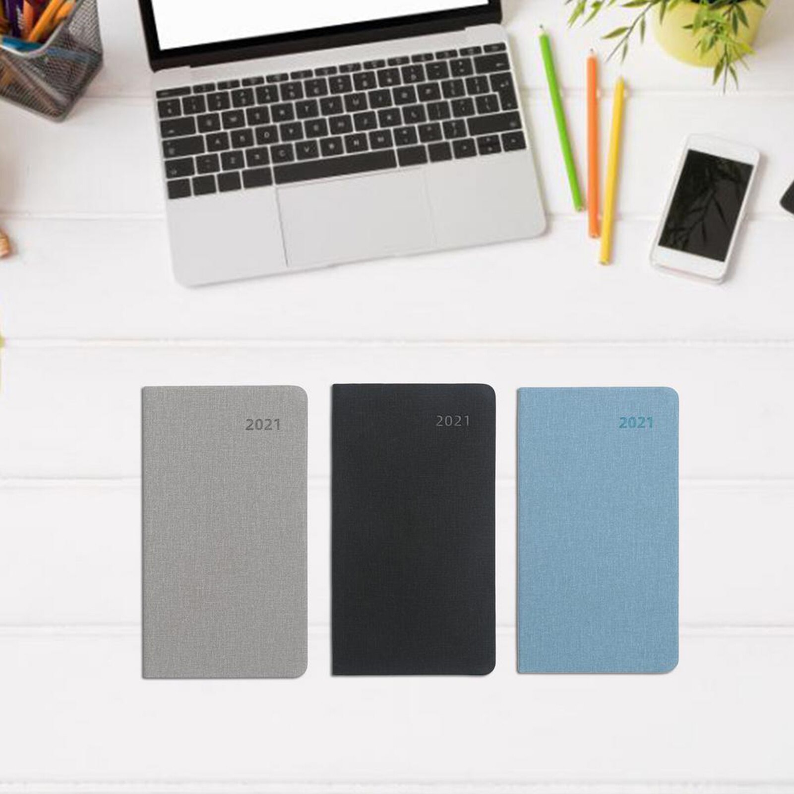 Faux Leather Thick Journal Notebook Daily Business Office Work College Diary