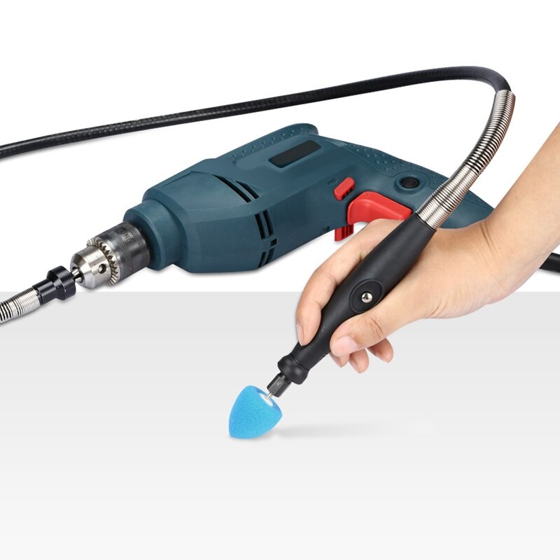 Car Mini Polishing Tools Kit for Wheel, Headlight Door Handle Polishing Buffing Pads Flexible Shaft for Rotary Polisher