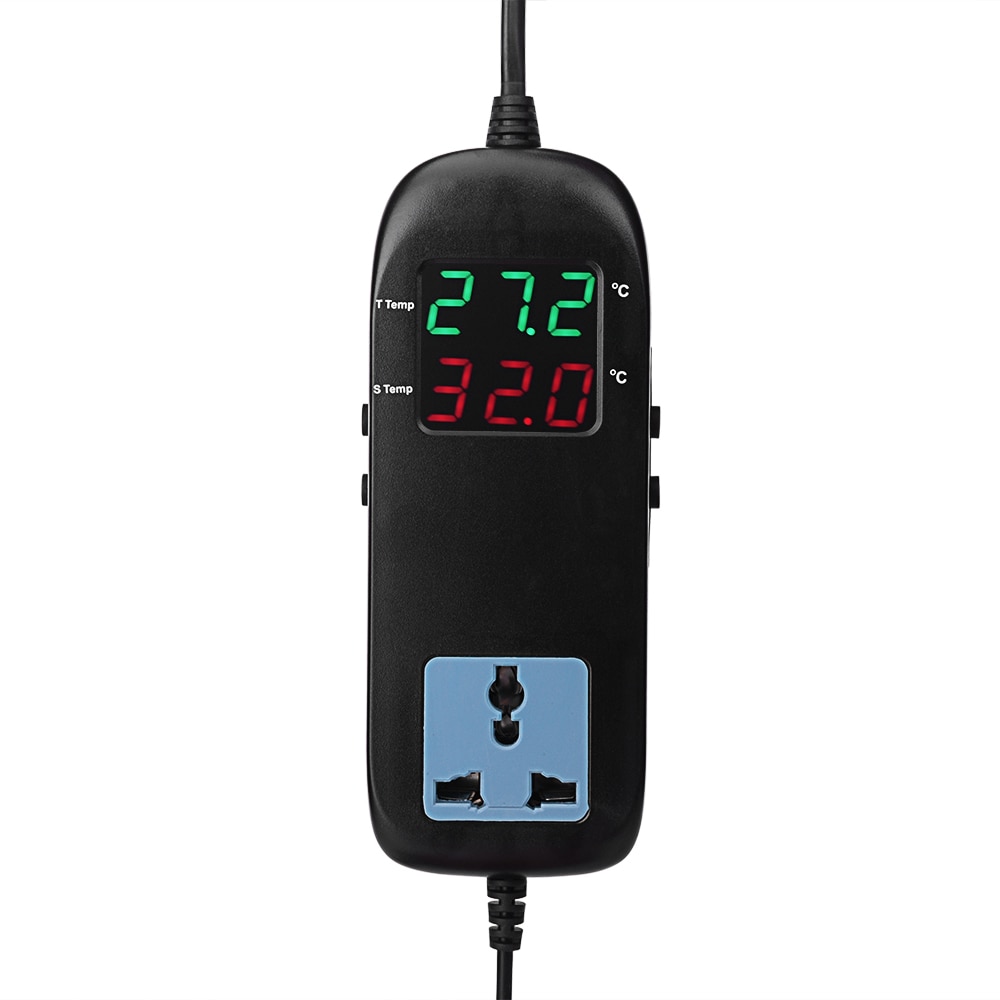 Mini Digitale Temperatuurregelaar 220 v 10A LCD Display Thermostaat EU Plug