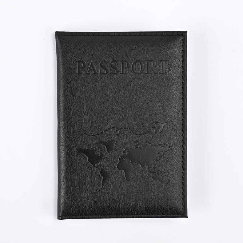 Porta pasaporte de PU colorido, fundas para pasaporte, funda protectora para pasaporte de viaje, tarjetero de identificación, accesorios de viaje: Beige