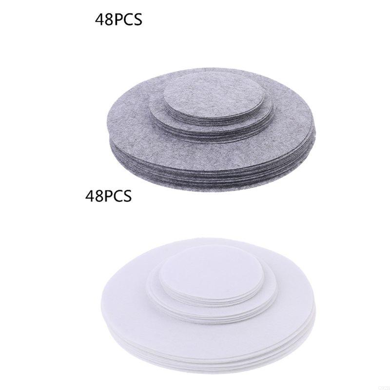 Conjunto 48 divisores placa feltro macios 3 tamanhos PAN PADS PADS DOENCIA