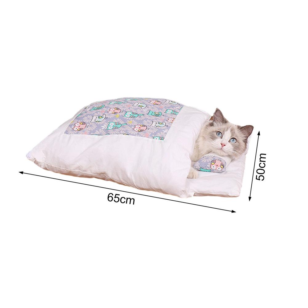 Cat Sleeping Bag Washable Comfortable Winter Pet Bed