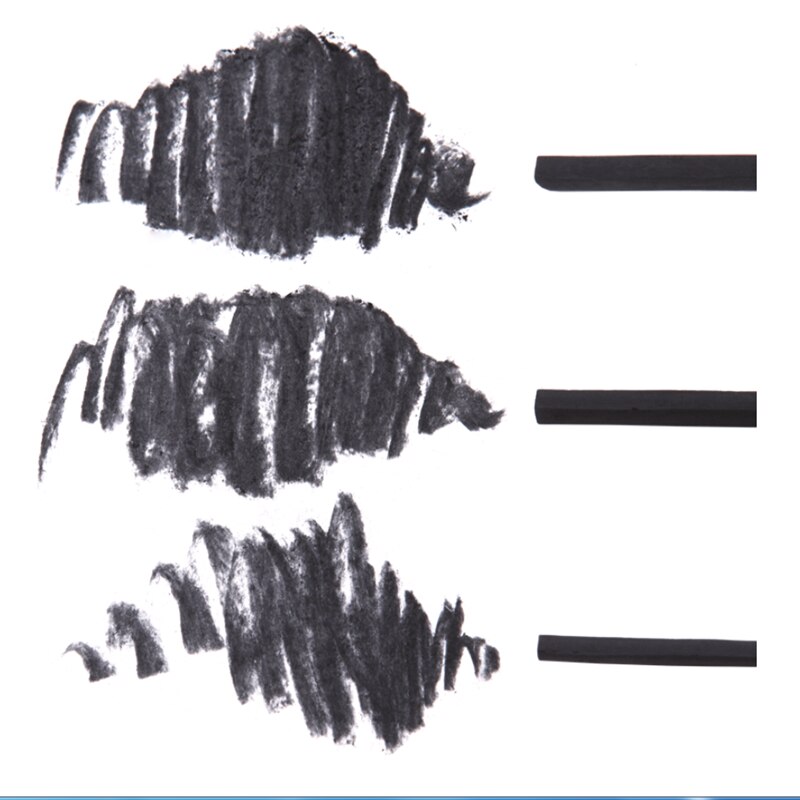15pcs/box Soft Charcoal Sketch Carbon Pen Carbon Strip Carbon Rod Sketch Painting Charcoal Rod for Art Supplies