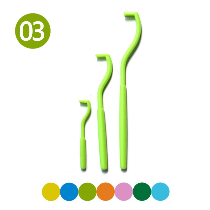 3pcs/lot Pet Cats Dog Tick Removal Tool Flea Louse Clipper Dual Teeth Cleaning Mites Twist Hook Remover Pet Supplies: 03