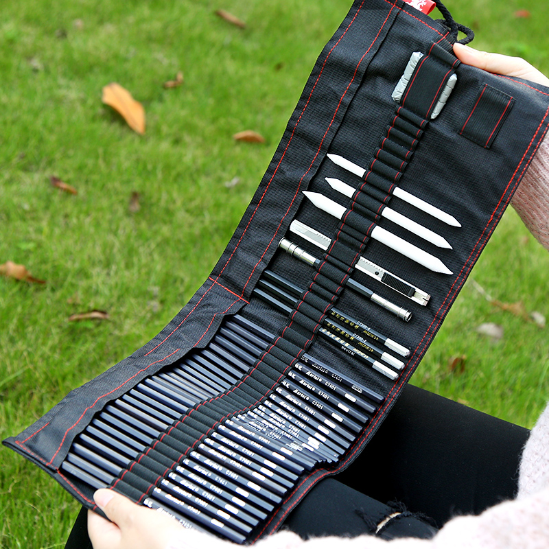 17 Pencil Sketch Pencil Set Painting Carbon Pen Tool Pen Curtain Art Supplies Full Set of Student Learning Suits