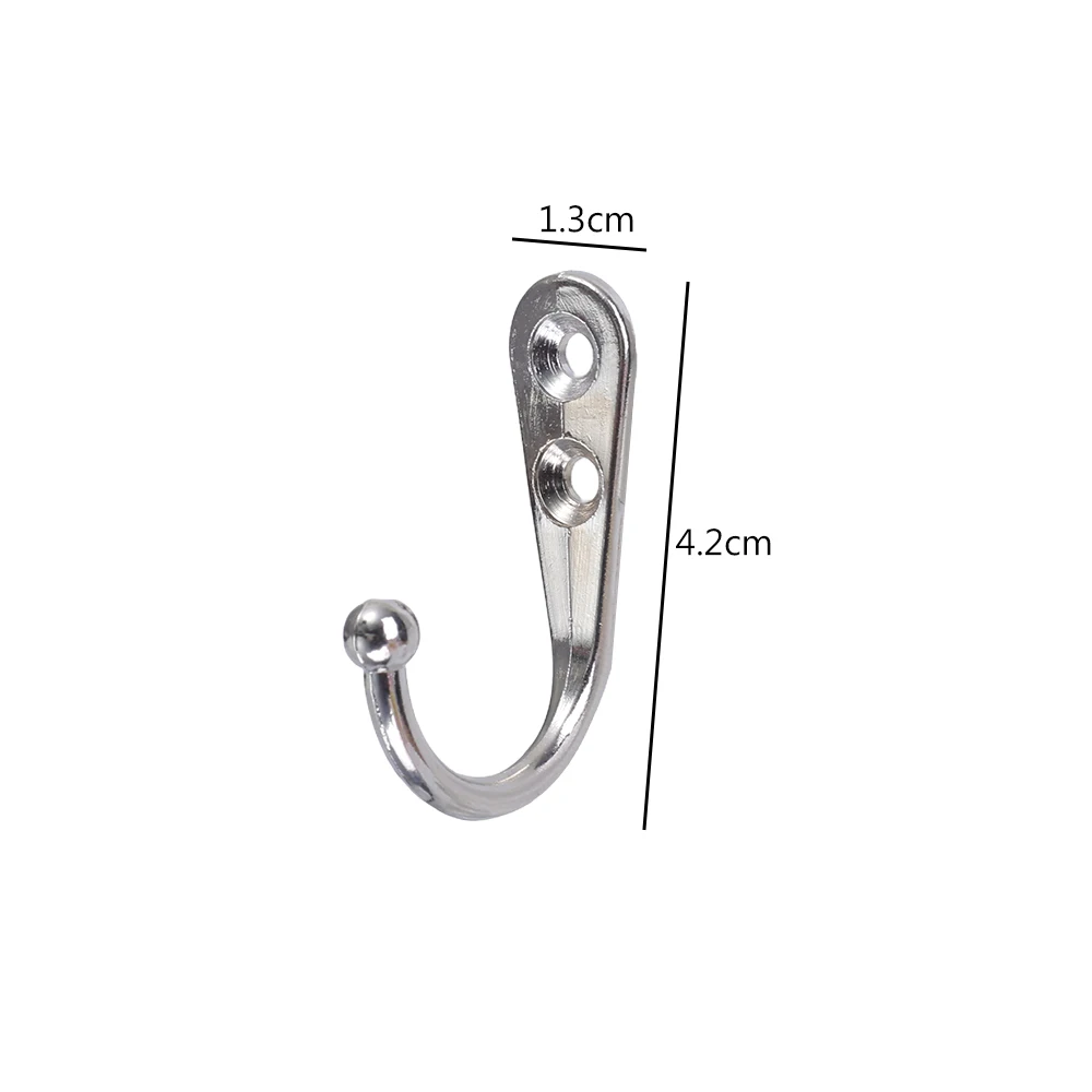 Juego de 40/1 ganchos de aleación con tornillos, gancho colgante para abrigos montado en la pared, organizador de cocina y baño, almacenamiento de llaves de ropa, soporte de estante de Metal