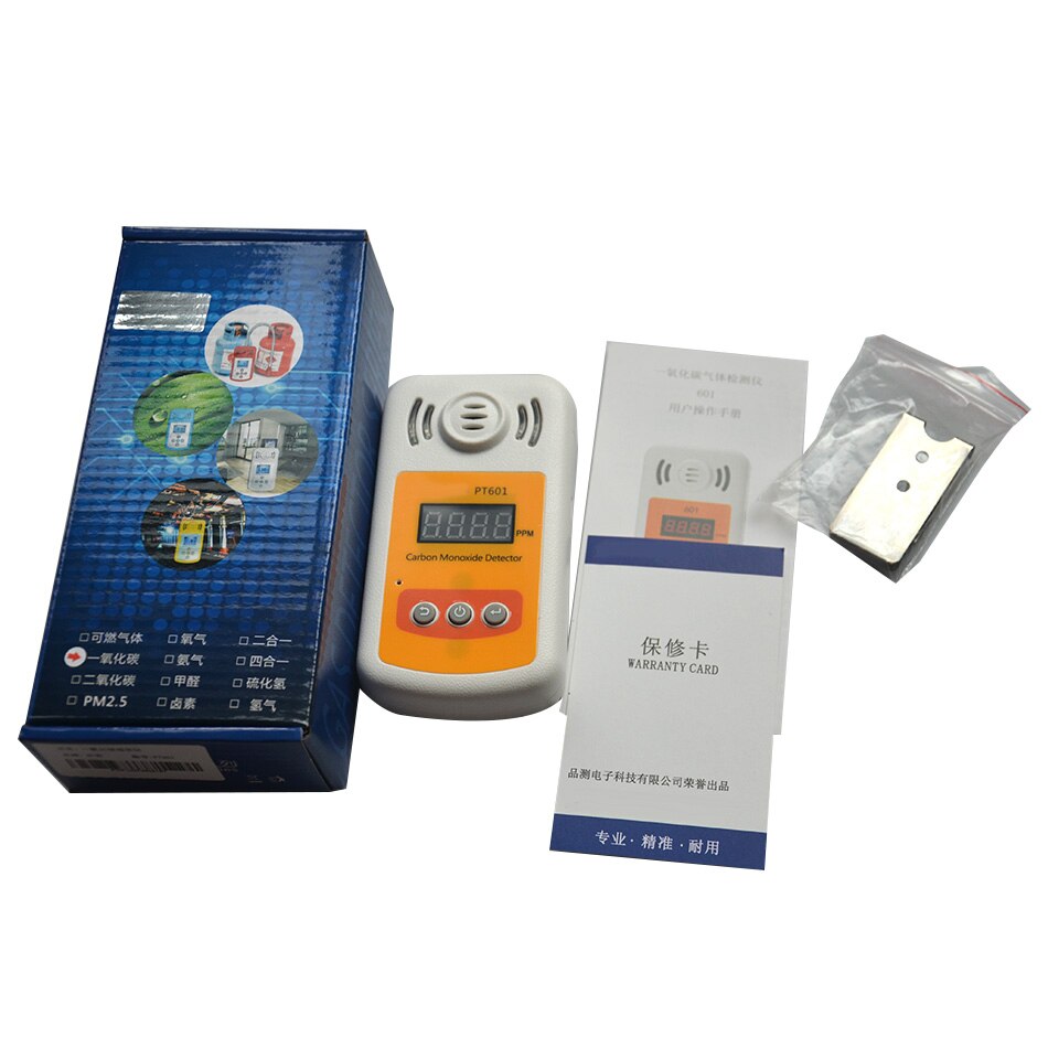 Handheld Portable Mini CO Gas Analyzer Digital Carbon Monoxide Detector High Accuracy Sound Light Alarm Leak Meter