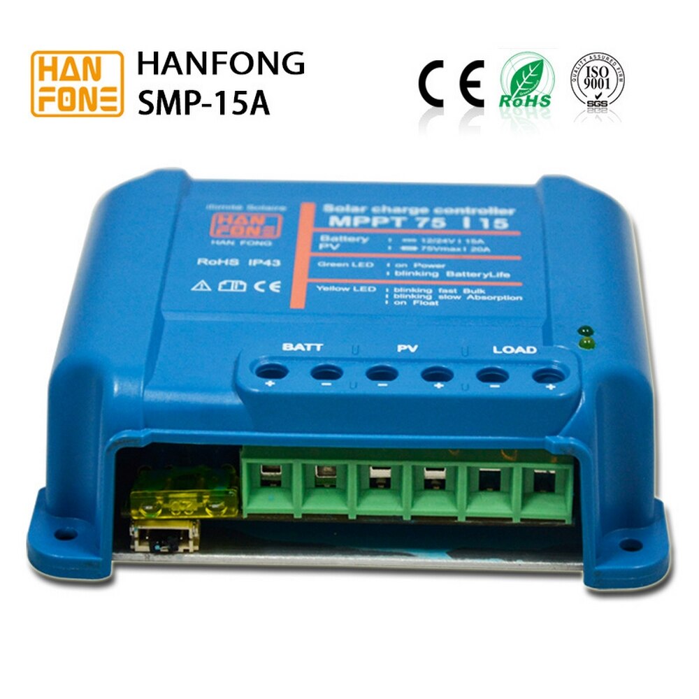 MPPT Solar Charge Controller 10A 15A 20A 12/24V Auto Work Dual USB 5V Output Solar Cell Panel Regulator Solar Charge Controller