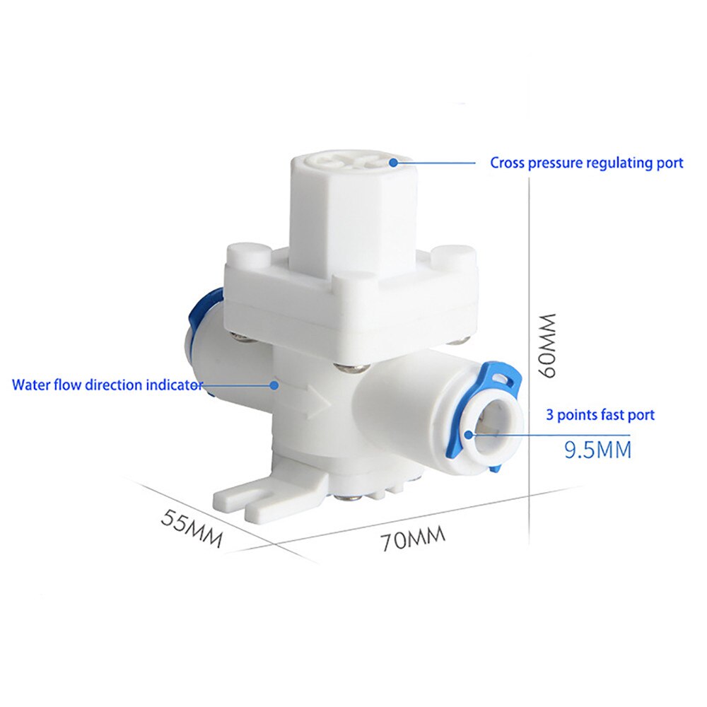 2/3/4 Points Interface Pressure Reducing Valve Regulate Pressure Control Calve for Water Purifier Pressure Reducing Valve: 3 points 