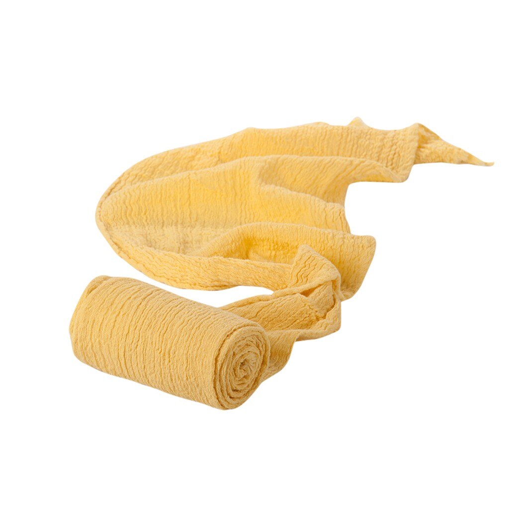 Nyfødt fotografering babyfotografering elastisk wrap rekvisit outfits børns jakkesæt tøj детский костюм новый  #y5: Gul