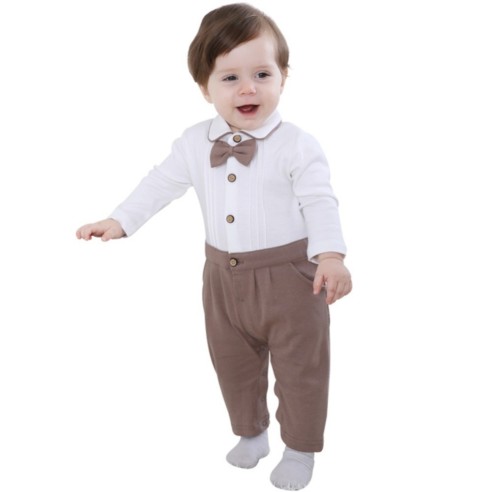 Bebé niño Caballero Romper Chaleco de esmoquin mono conjunto Formal