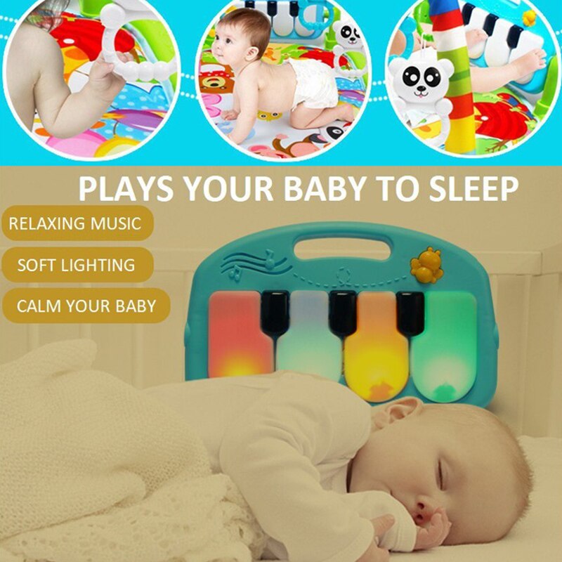 Imbaby baby aktivitet treningsstudio utvikle matte treningsstudio piano baby lekemat låve teppe pedagogisk teppe lekemat baby treningsstudio