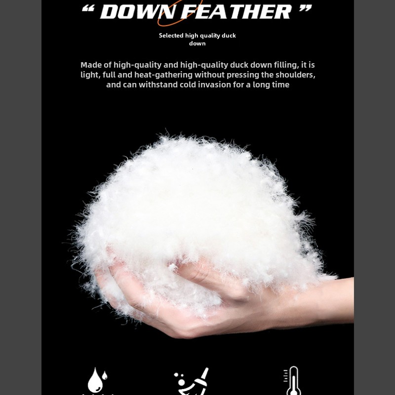 Miesten pitkä talviuntuvatakki, rento paksu tuulenpitävä valkoinen ankanuntuvatakki, kylmänkestävä takki, merkkinen hiihtotakki, lämmin toppatakki isolla turkiskauluksella