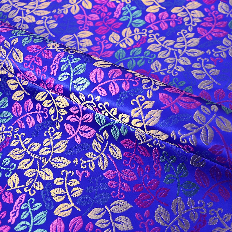 Satijn Kledij Stof Brokaat Jacquard Stoffen Materiaal Voor Naaien Cheongsam En Kimono Patchwork Steken Van Verschillende Kleuren: 3