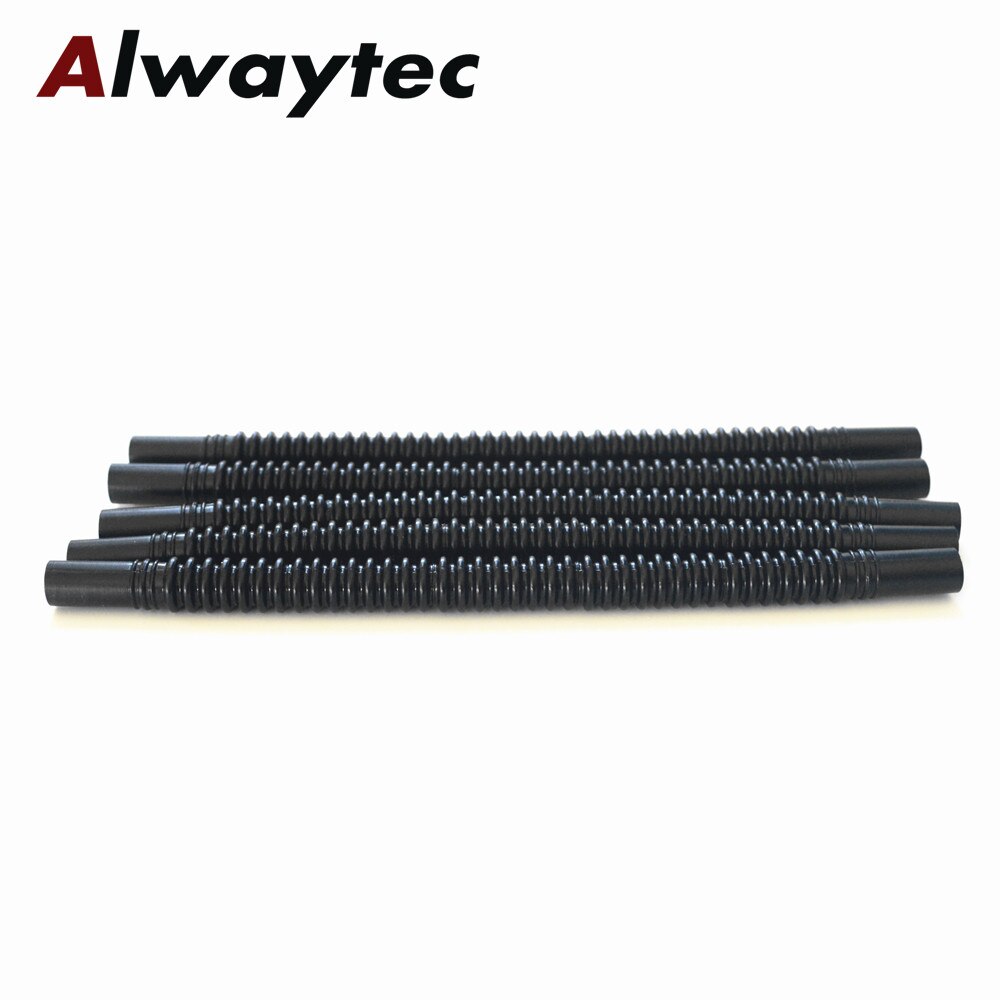 ID8mm 200mm Black PA12 plastic bendable assembly line corrugated bellows pipe for fuel pump