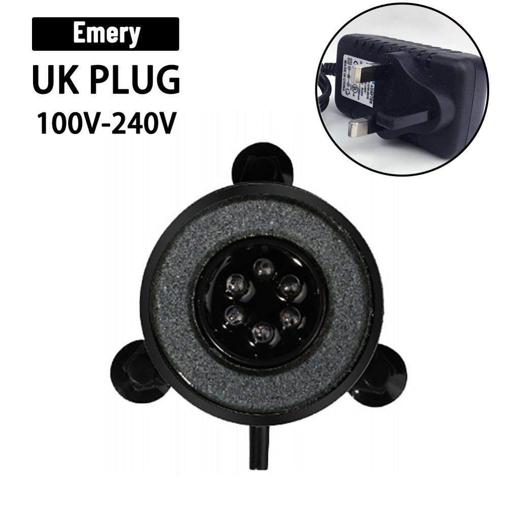 Onderwater Rgb Aquarium Air Curtain Bubble Licht 6 Kleur Veranderende Led Dompelpompen Aquarium Versieren Licht Eu/Ons/uk Plug: Emery UK Plug