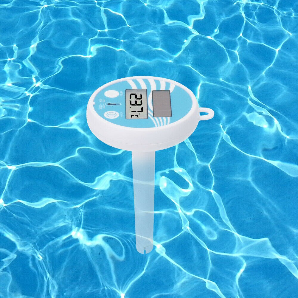 Solar Powered Digital Thermometer Swimming Floating Pool Accurate Water Temperature Gauge 19ing